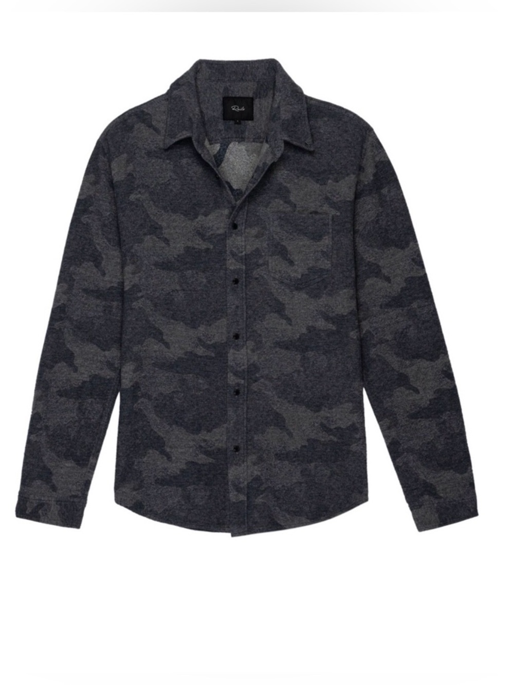 Rails Olive and Charcoal Button-Up Shirt Jacket